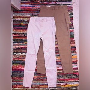2 brand new beige jeggings